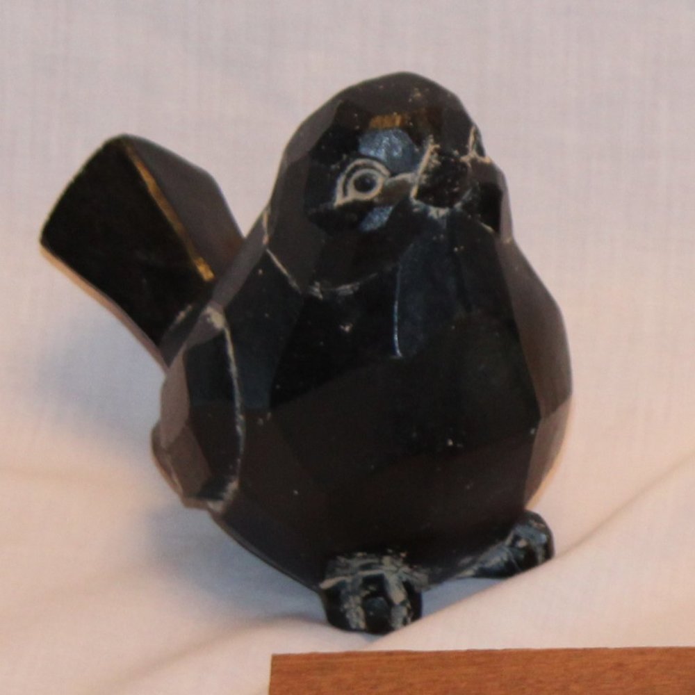 **LAST CHANCE** Pair of Black Birds-Simulated Wood - Picture 2 of 3